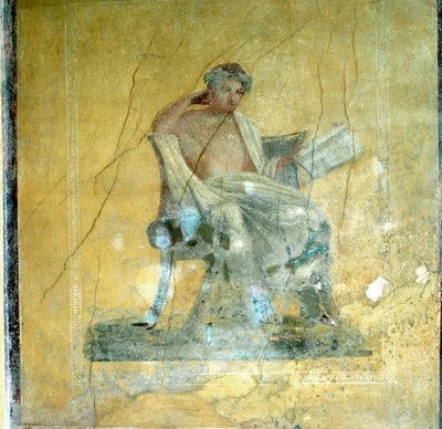 Fresk ścienny, Dom Menandera, Pompeje autorstwa Unbekannt