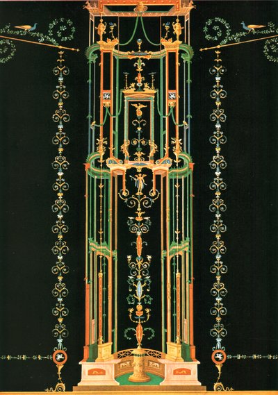 Dekoracja ścienna, Pompeje, Włochy, 1928. autorstwa Unbekannt