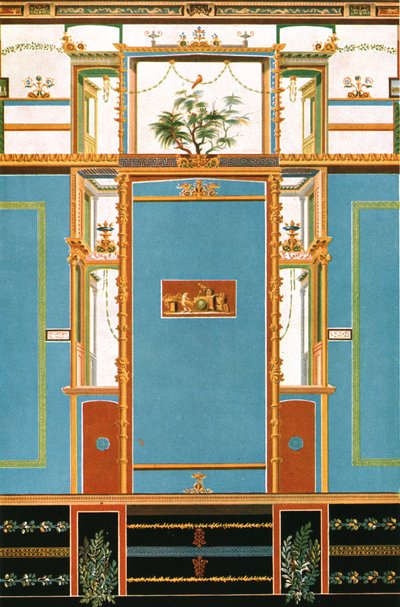Dekoracja ścienna, Pompeje, Włochy, 1928. autorstwa Unbekannt