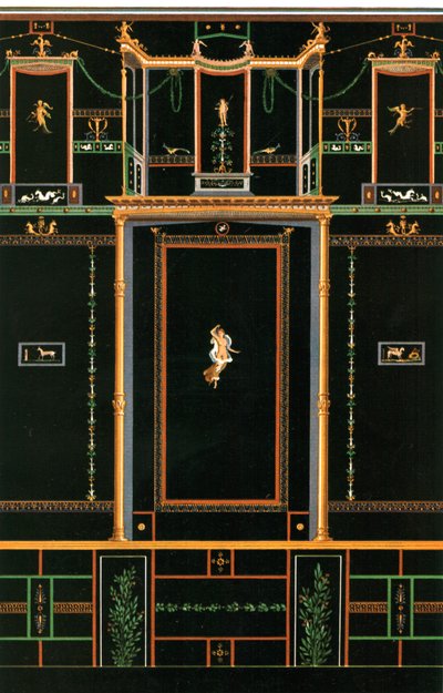 Dekoracja ścienna, Pompeje, Włochy, 1928. autorstwa Unbekannt