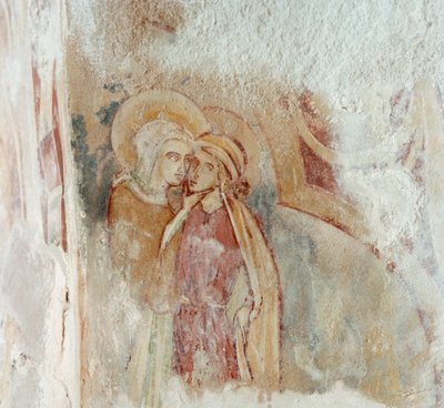 Malowidło ścienne, wieża Agricola, zamek Chester, Cheshire, c1220 autorstwa Unbekannt