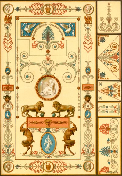 Malowidło ścienne i dekoracja sufitu, Niemcy, początek XIX w., 1898 r. autorstwa Unbekannt