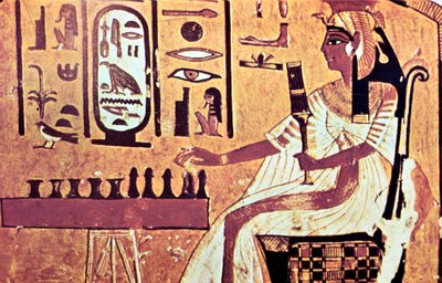 Malowidło ścienne z grobowca Nefertari, Teby, Starożytny Egipt, XIX dynastia, XIII w. p.n.e. autorstwa Unbekannt