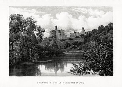 Zamek Warkworth, Northumberland, 1896 autorstwa Unbekannt
