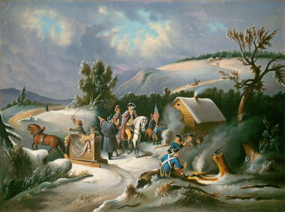 Waszyngton w Valley Forge, połowa XIX wieku. autorstwa Unbekannt