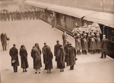Oglądanie trumny objętej Royal Standard, 1936 autorstwa Unbekannt