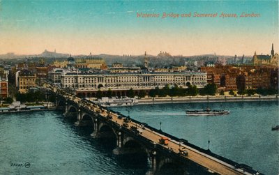 Waterloo Bridge i Somerset House, Londyn, ok. 1910. autorstwa Unbekannt
