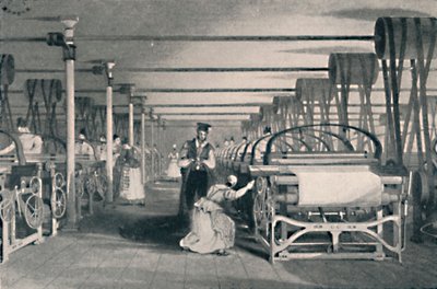Tkanie przez Power Looms, 1835, 1904 autorstwa Unbekannt