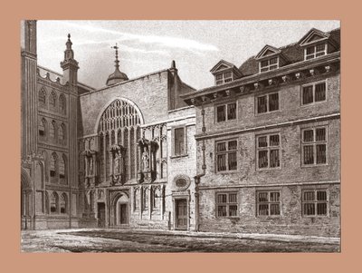 Zachodni front kaplicy Guildhall, 1886 autorstwa Unbekannt