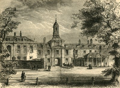 Zachodni front Pałacu Kensington, c1876. autorstwa Unbekannt