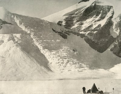 Obóz Partii Zachodnich 28 grudnia pod wiszącym lodowcem na skałach katedry, 1909 autorstwa Unbekannt