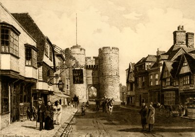Westgate, Canterbury, 1898. autorstwa Unbekannt