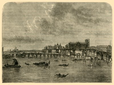 Most Westminsterski, 1881. autorstwa Unbekannt