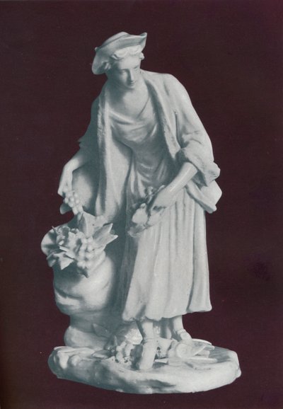 Figurka towarzysza ogrodników z białej porcelany Chelsea, c1770 autorstwa Unbekannt