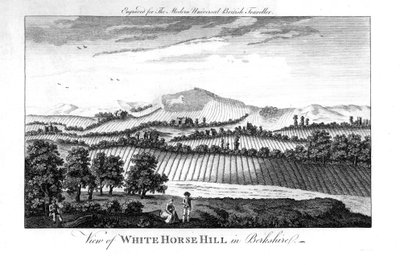 White Horse Hill, Berkshire, koniec XVIII wieku autorstwa Unbekannt