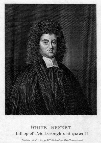 White Kennet 1660-1728, historyk i biskup Peterborough, 1803 autorstwa Unbekannt