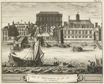 Whitehall, Westminster, Londyn, 1707 autorstwa Unbekannt