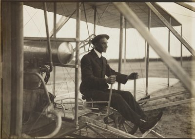 Wilbur Wright w ulotce, 1908. autorstwa Unbekannt