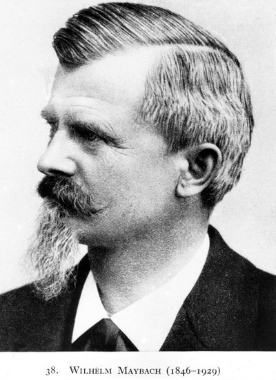 Wilhelm Maybach, niemiecki wynalazca i projektant samochodów, ok. 1900 autorstwa Unbekannt