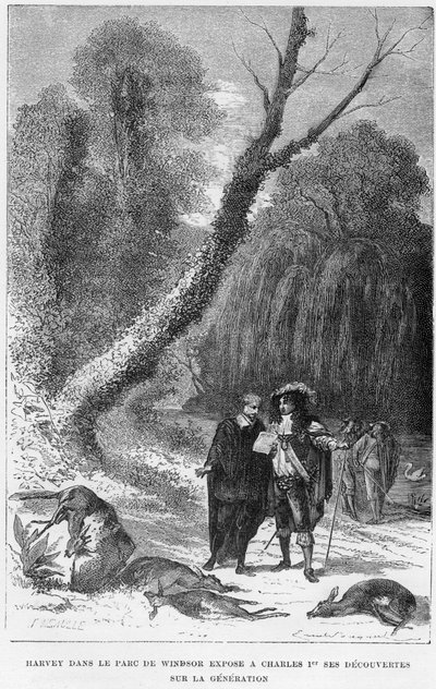 William Harvey, angielski lekarz, w Windsor Park, XVII wiek 1870 autorstwa Unbekannt