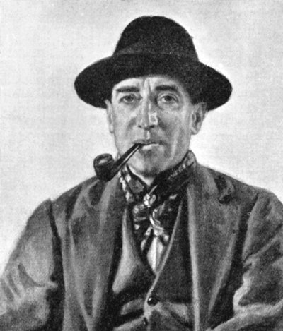 William Henry Davies 1871-1940, walijski poeta i pisarz, początek XX wieku. autorstwa Unbekannt