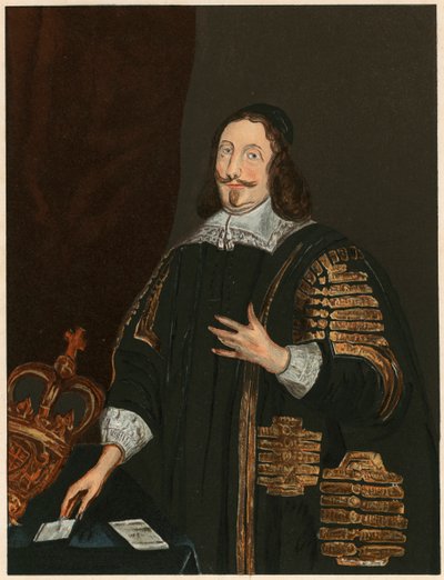 William Lenthall, XVII-wieczny angielski parlamentarzysta i prawnik, c1843 autorstwa Unbekannt