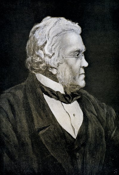 William Makepeace Thackeray, angielski powieściopisarz XIX wieku, 1911 autorstwa Unbekannt