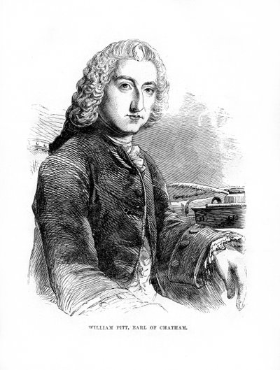 William Pitt, 1. hrabia Chatham, brytyjski mąż stanu wigów, 1872 r autorstwa Unbekannt