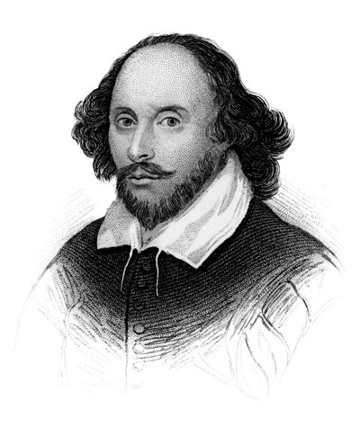 William Shakespeare, angielski poeta i dramaturg, ok. 1850 autorstwa Unbekannt