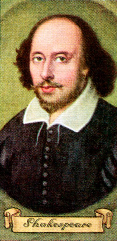 William Shakespeare, zaczerpnięty z serii kart z papierosami, 1935 autorstwa Unbekannt