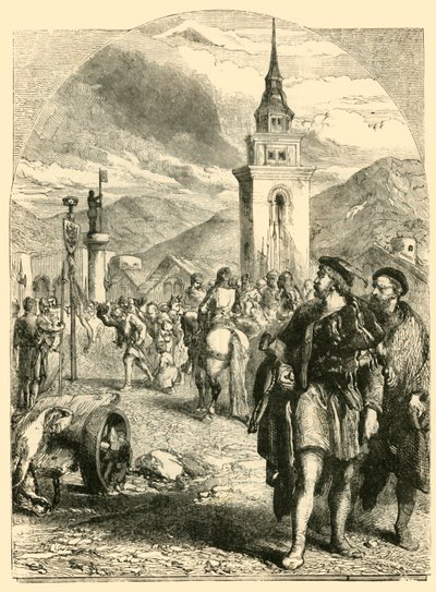 William Tell na rynku w Altdorfie, 1890. autorstwa Unbekannt