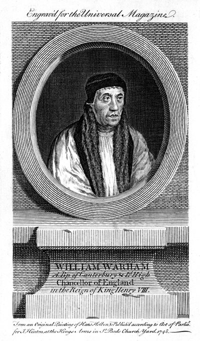 William Warham, arcybiskup Canterbury, 1748 autorstwa Unbekannt