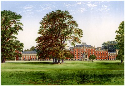 Wimpole Hall, Cambridgeshire, dom hrabiego Hardwicke, ok. 1880 r. autorstwa Unbekannt