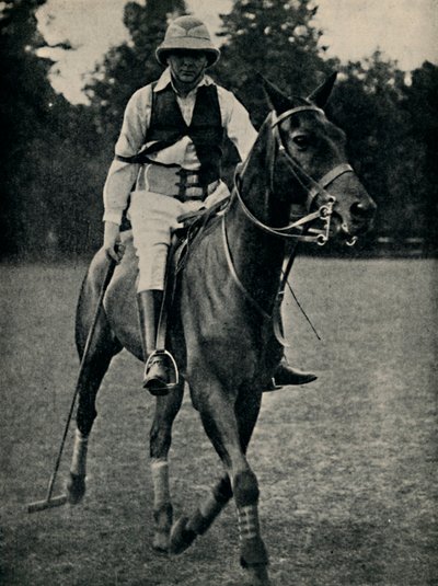 Winston Churchill grający w polo, lata 20., 1945. autorstwa Unbekannt