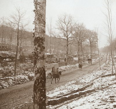 Zima, Genicourt, północna Francja, c1914-c1918 autorstwa Unbekannt
