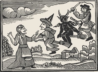 Czarownice z Niewidzialnego świata Cottona Mathera, 1689. autorstwa Unbekannt