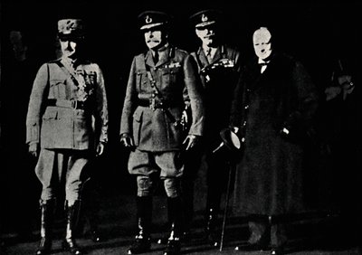 Z generałem Diazem i feldmarszałkiem Haigiem, 1919, 1945. autorstwa Unbekannt