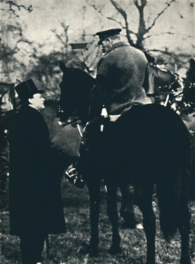 Z królem Jerzym V na ćwiczeniach wojskowych, 1913, 1945. autorstwa Unbekannt
