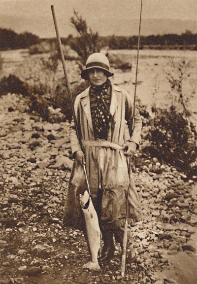 Z połowem w Tokanu w Nowej Zelandii, c1927, 1937 autorstwa Unbekannt