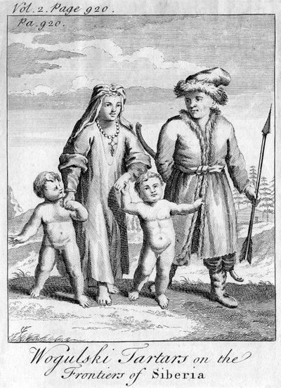 Tatarzy Wokulski na Kresach Syberii, ok. 1740 autorstwa Unbekannt