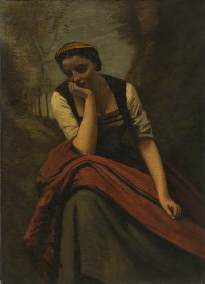 Kobieta medytująca, po 1868 r. autorstwa Unbekannt