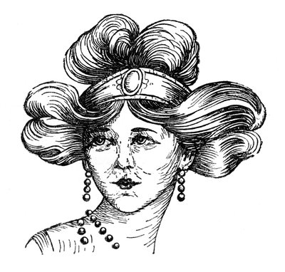 Fryzura damska, 1910 autorstwa Unbekannt