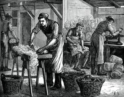 Sortowniki wełny, ok.1880 autorstwa Unbekannt