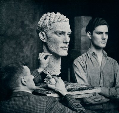 Praca nad portretem pana Duncana Guthrie, ok. 1935 autorstwa Unbekannt