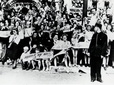 II wojna światowa: wyzwolenie Paryża, 1944. autorstwa Unbekannt
