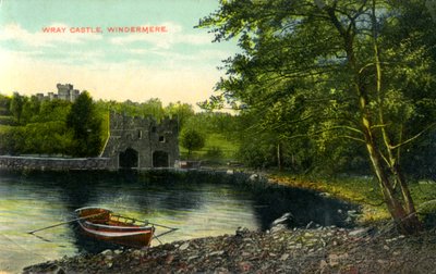 Zamek Wray, Claife, Lancashire, początek XX wieku autorstwa Unbekannt