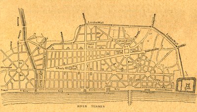 Plan Wrensa dotyczący odbudowy Londynu, 1897. autorstwa Unbekannt