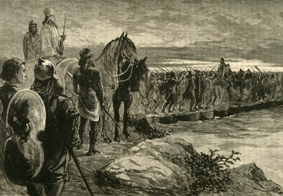 Kserkses przekraczający Hellespont, 1890. autorstwa Unbekannt