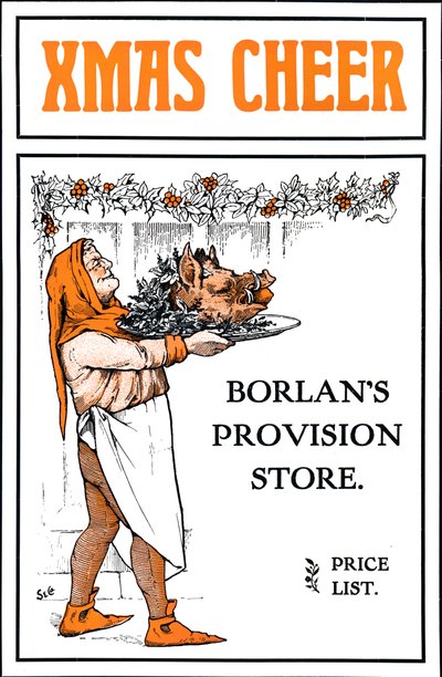 Xmas Cheer - Sklep z prowiantem Borlans, 1909. autorstwa Unbekannt
