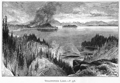 Jezioro Yellowstone, XIX wiek autorstwa Unbekannt